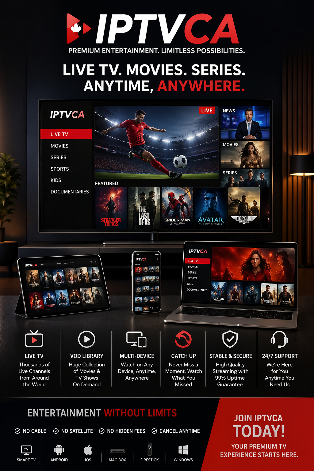 🌐 IPTVCA — The Premium Standard in Digital Entertainment