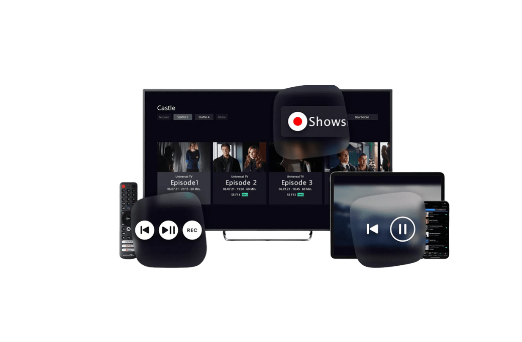 iptvca.it.com IPTV interface shown on multiple devices like TV, tablet, and laptop